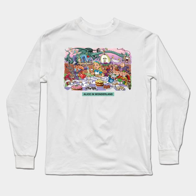 Alice in Wonderland Long Sleeve T-Shirt by PLAYDIGITAL2020